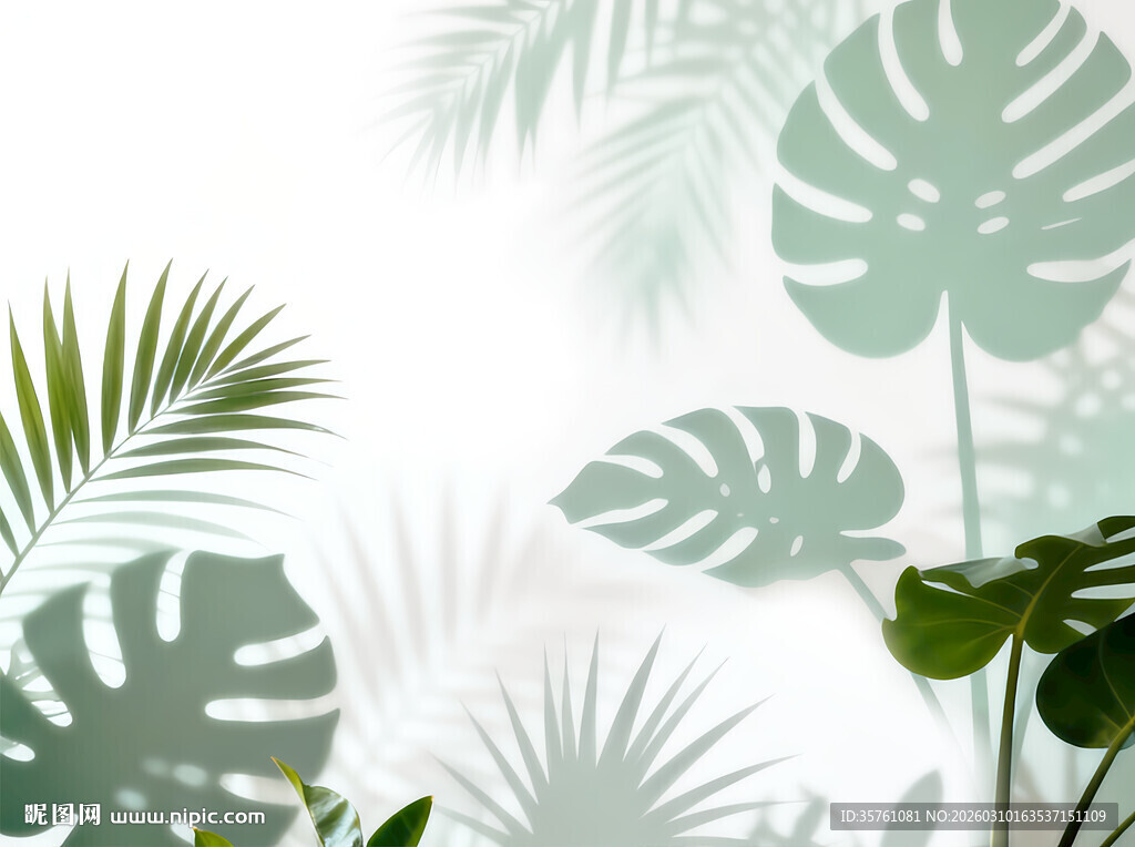 雾气磨砂膜效果绿植贴图