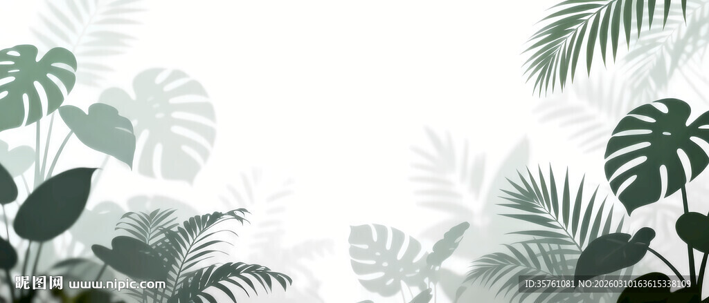 雾气磨砂膜效果绿植贴图