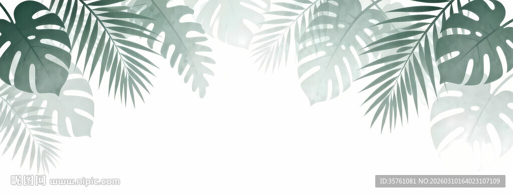 雾气磨砂膜效果绿植贴图