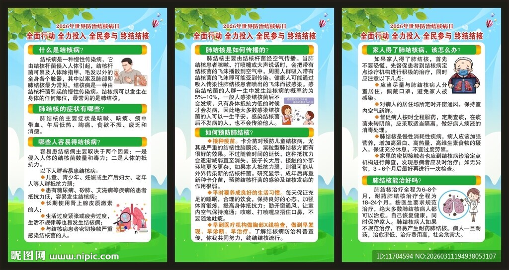 世界防治结核病日展板