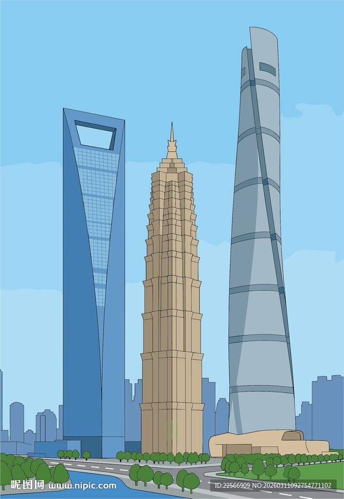 上海三件套地标