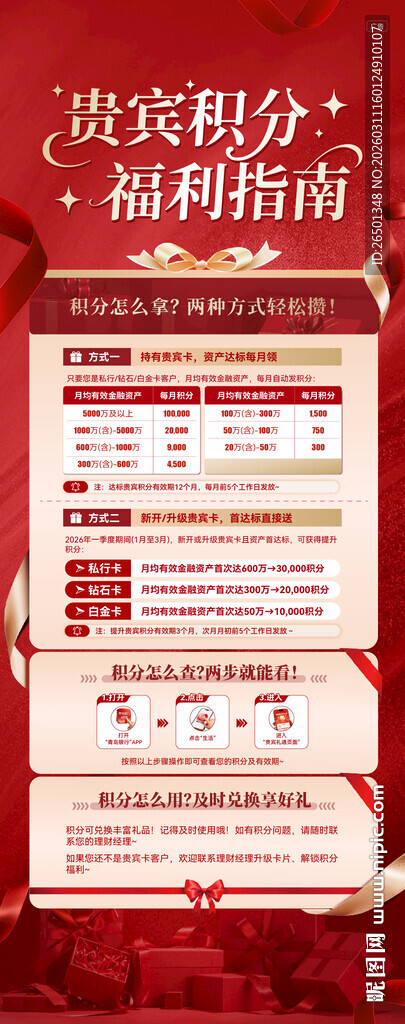 贵宾福利积分活动指南海报