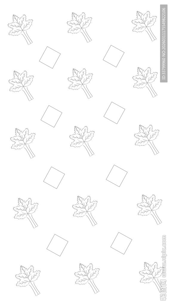 树叶图案背景纹理素材