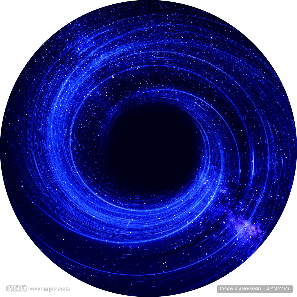 星空蓝色梦幻星空漩涡图案