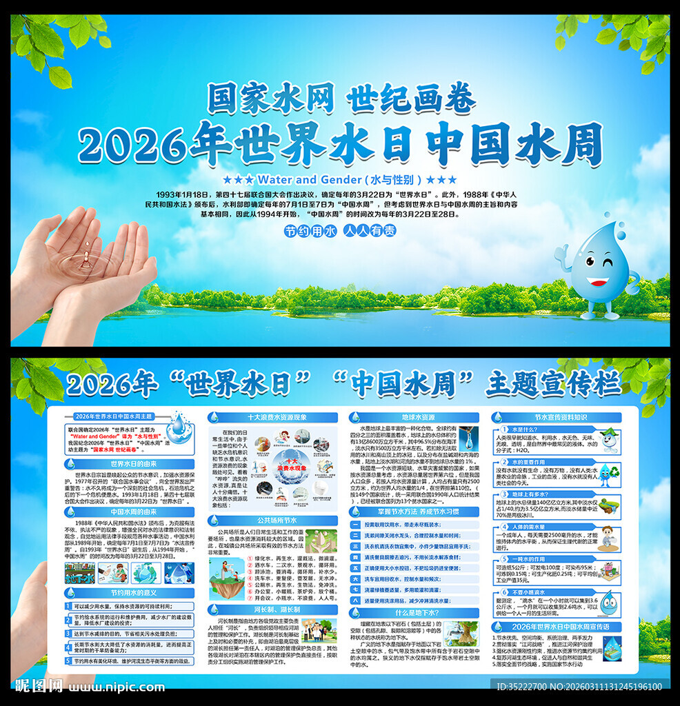 2026世界水日中国水周展板