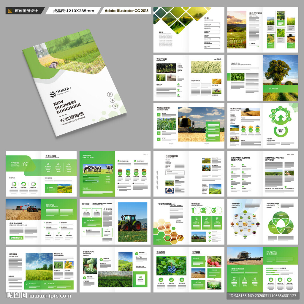 农业画册模板