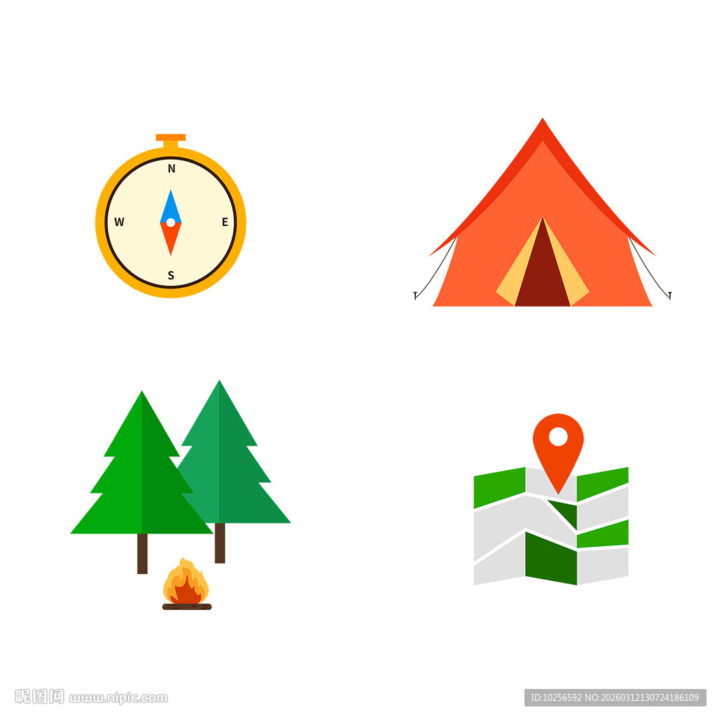 露营图标元素