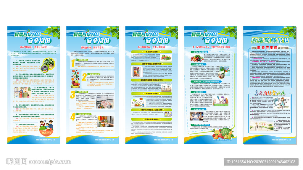 夏季食品安全 食品安全展架