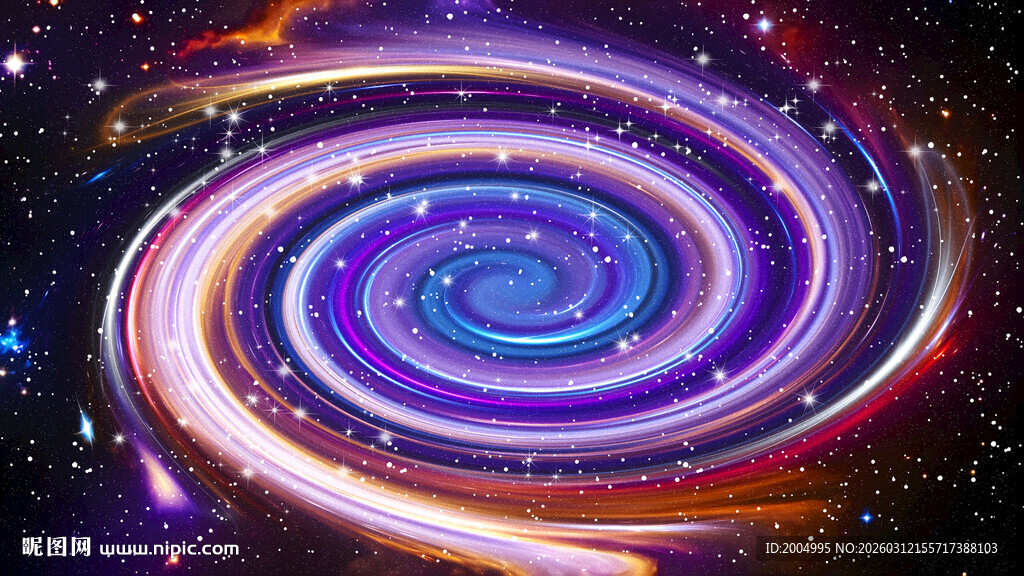 绚丽梦幻旋涡星空