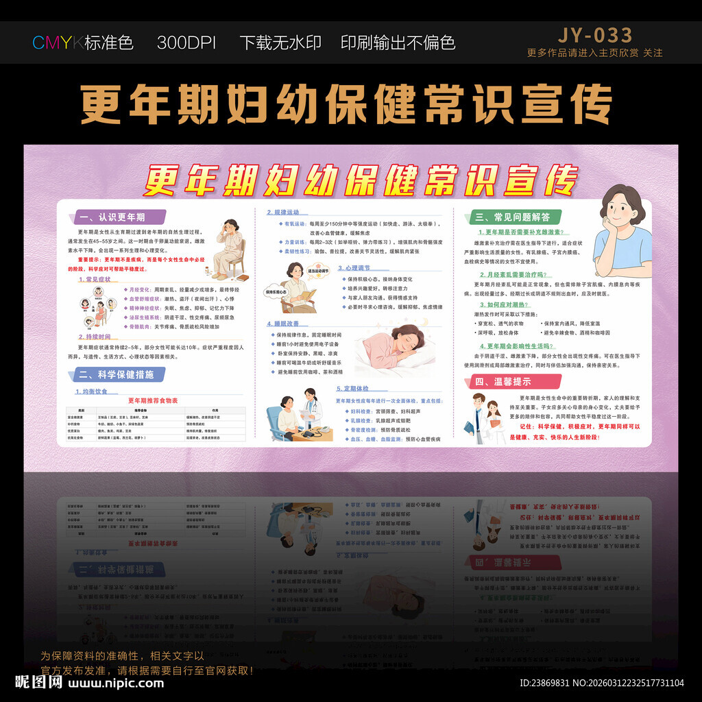 更年期妇幼保健知识宣传