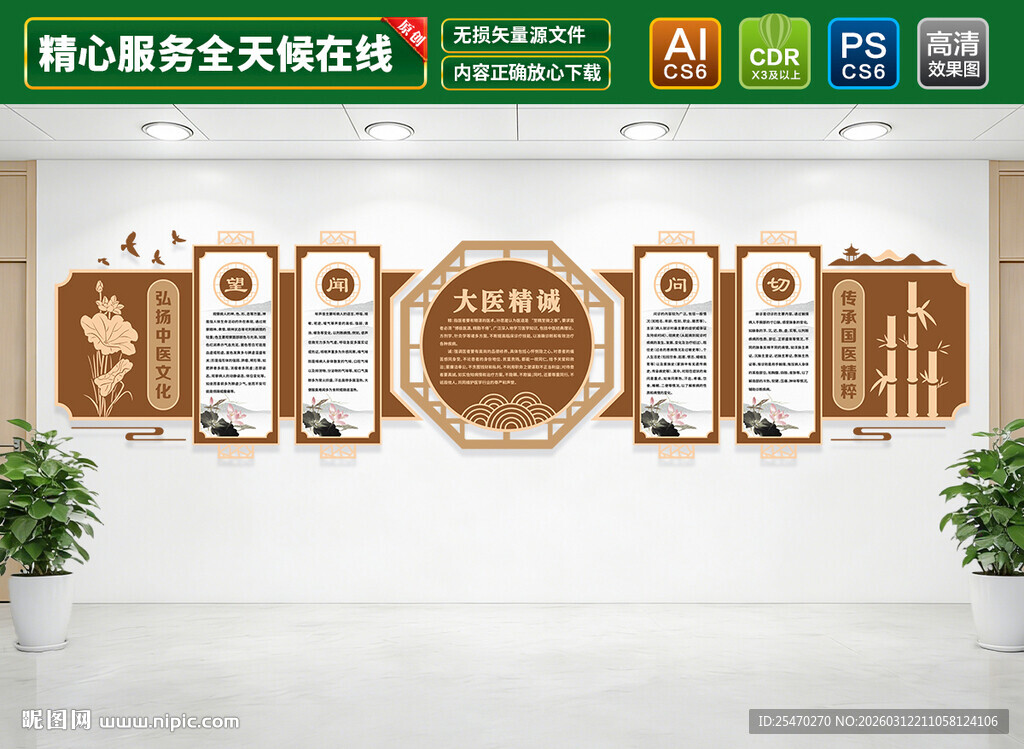 望闻问切文化墙