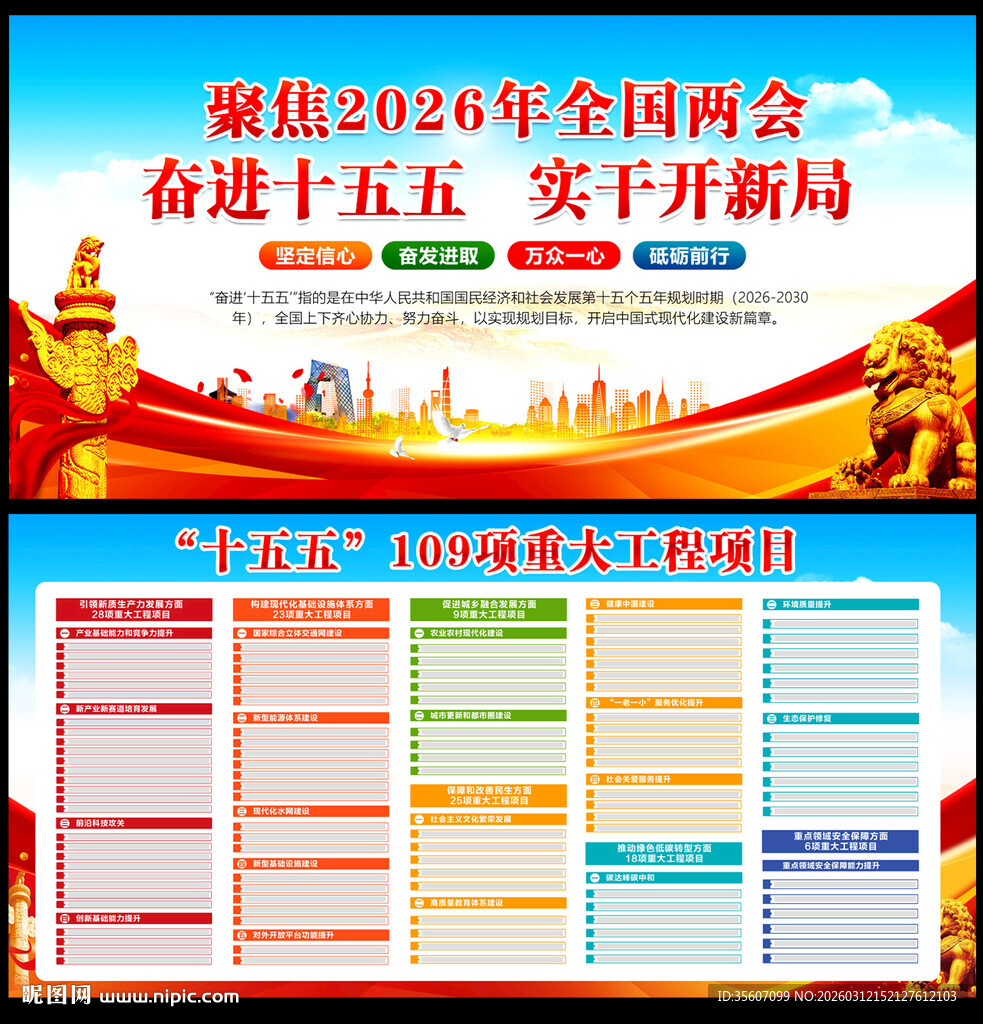 十五五规划重大工程项目展板