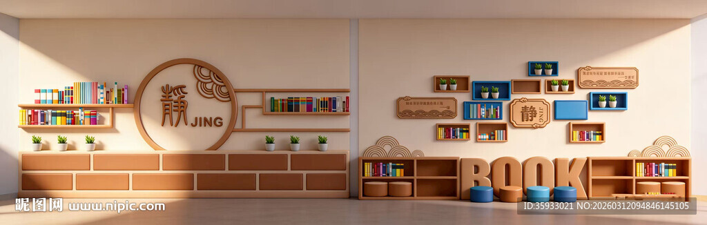 图书馆文化墙
