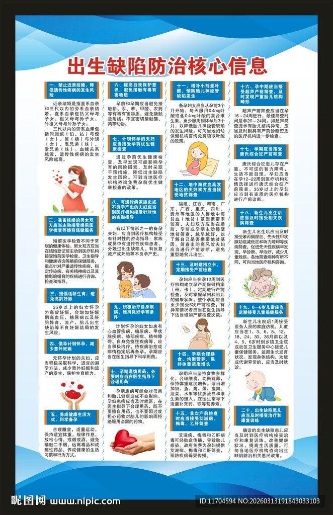 预防出生缺陷日海报