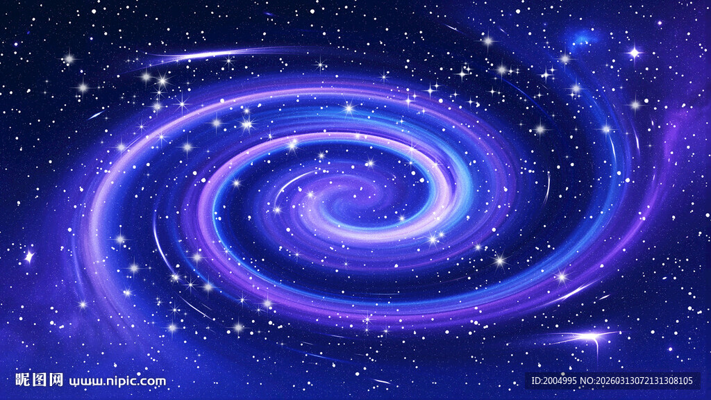 梦幻螺旋星空背景图