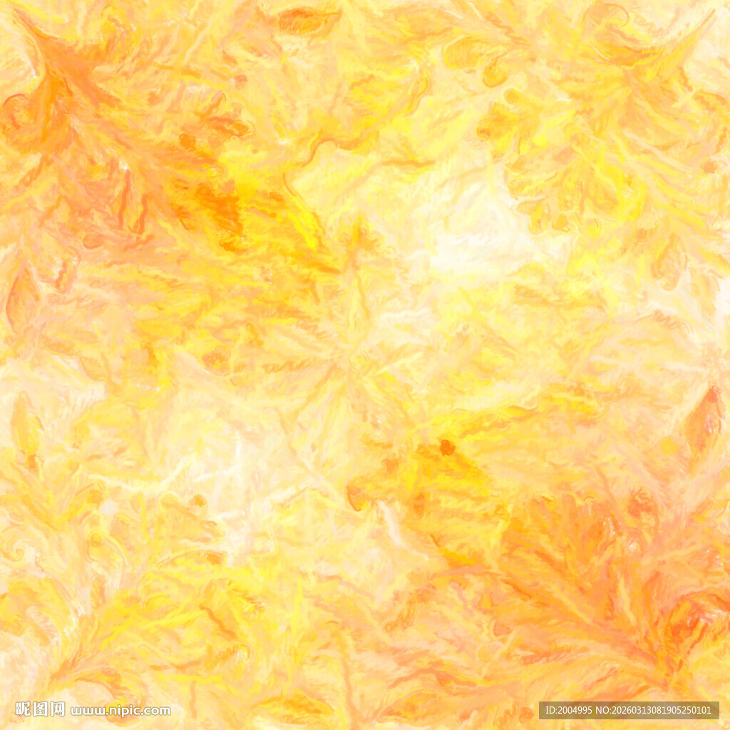 梦幻暖黄色调抽象纹理图案