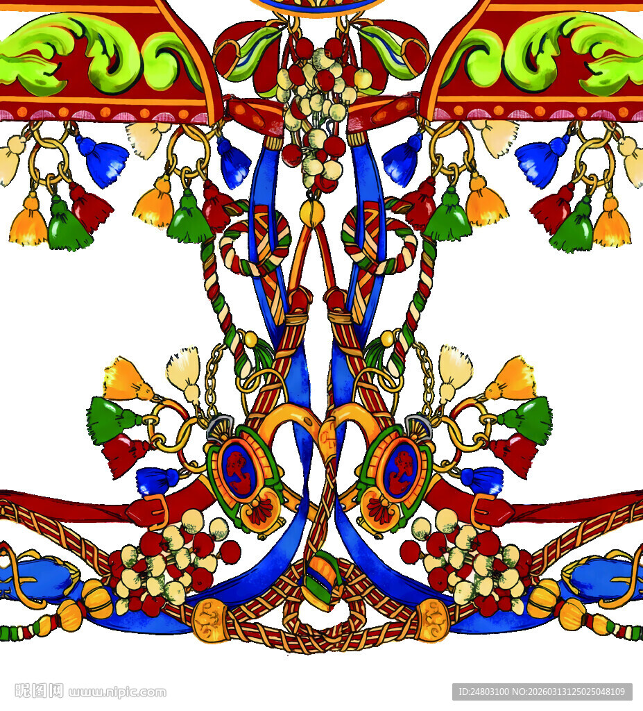 多彩民族风装饰图案