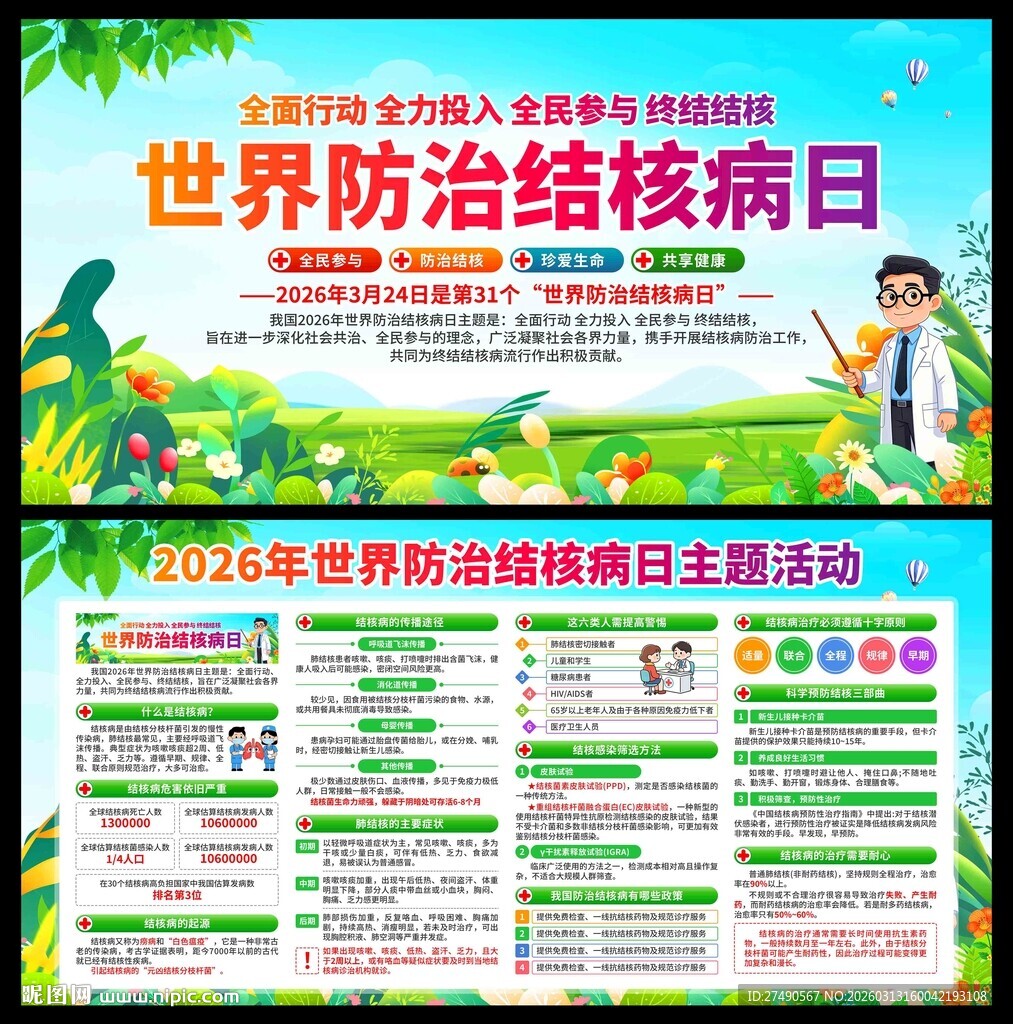 2026年世界防治结核病日展板
