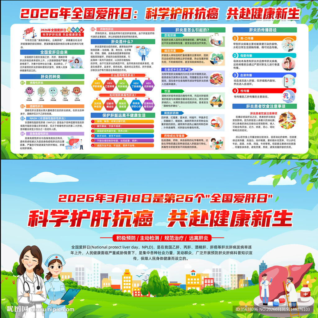 2026年全国爱肝日宣传展板
