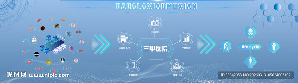 科技感数字交互界面展示