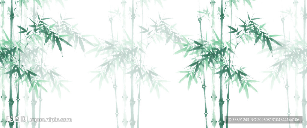 竹林新中式水墨竹影