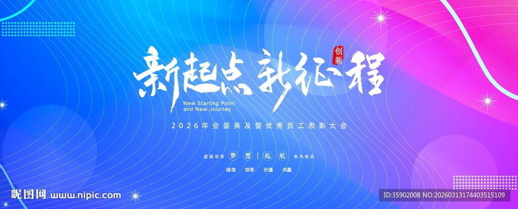 新起点新征程展板设计模板