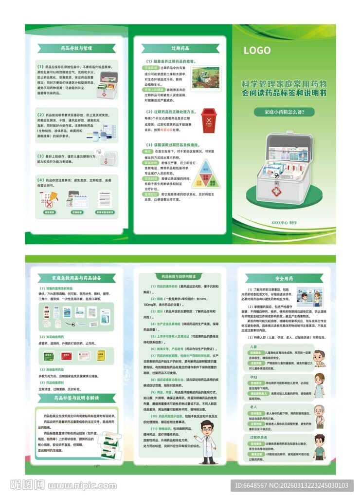 家庭小药箱折页