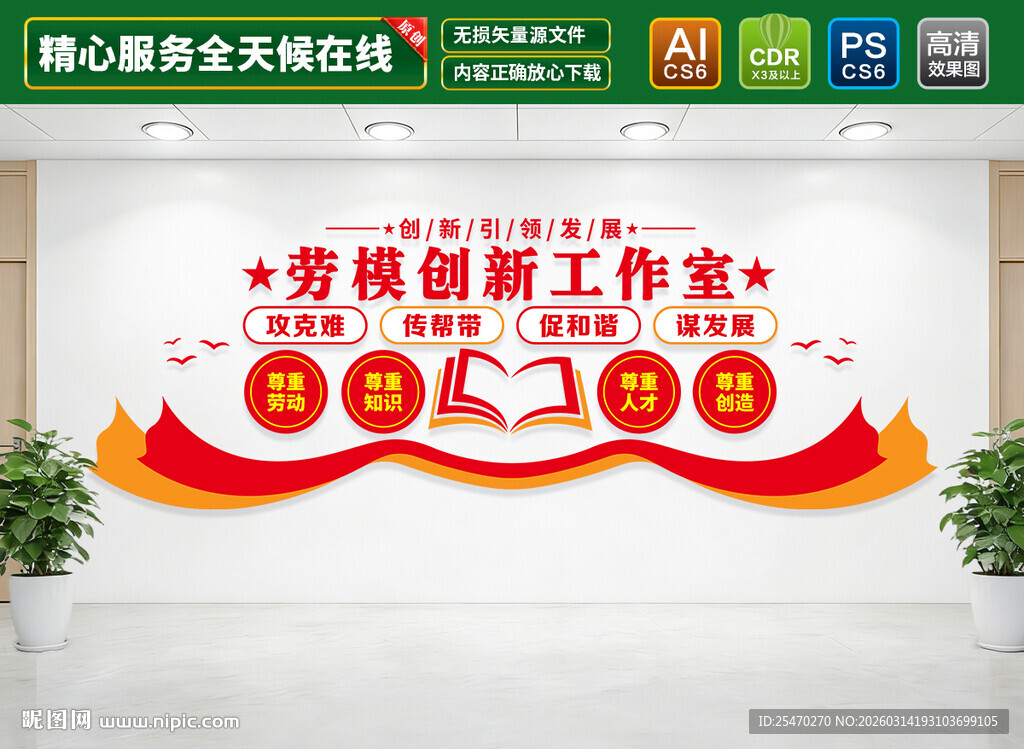劳模创新工作室文化墙