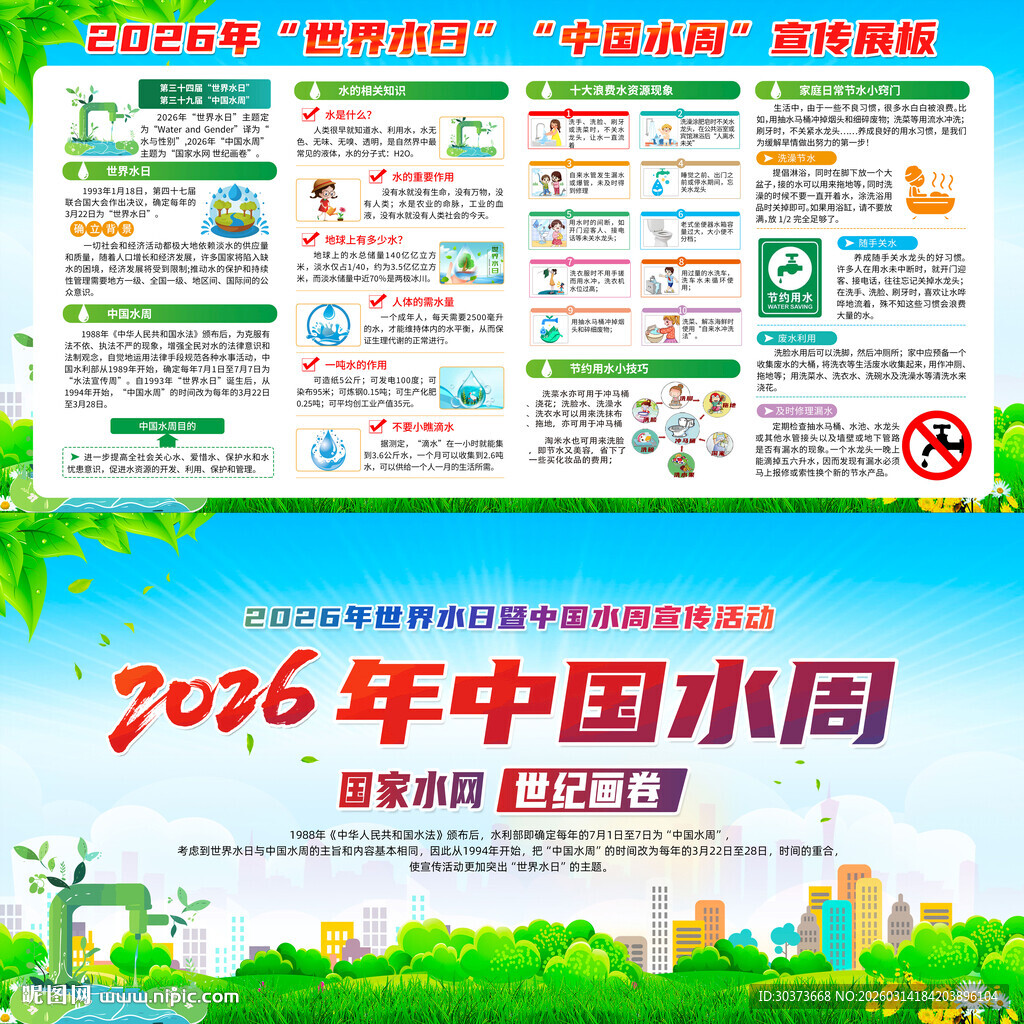 中国水周宣传栏