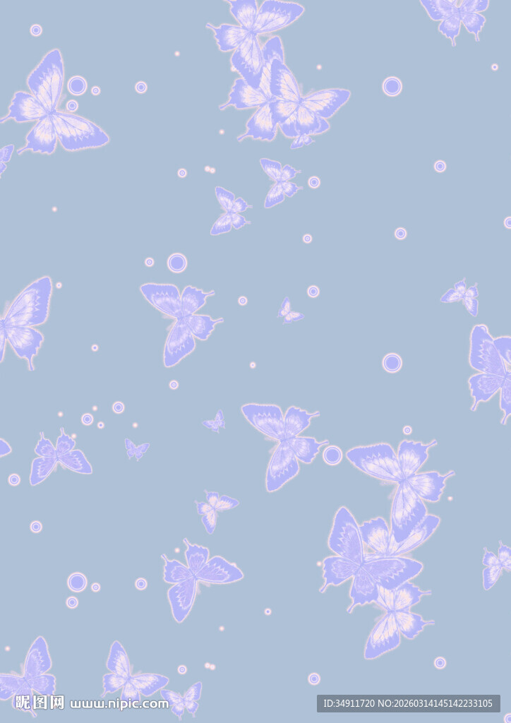 梦幻蝴蝶图案背景
