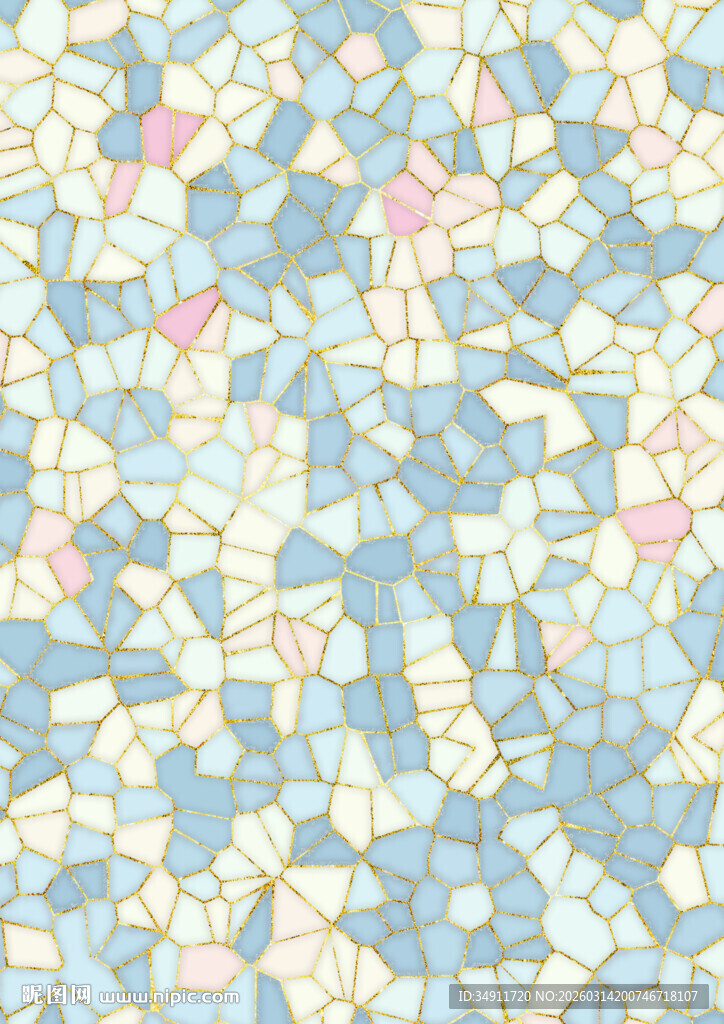 梦幻多彩马赛克纹理图案