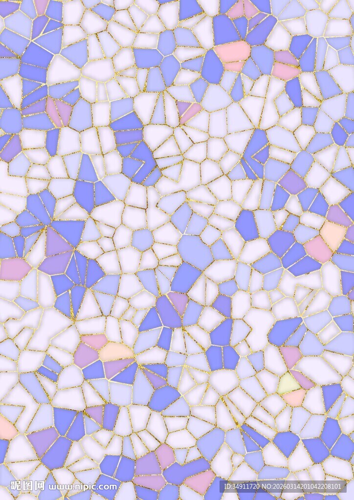 梦幻多彩马赛克纹理图案