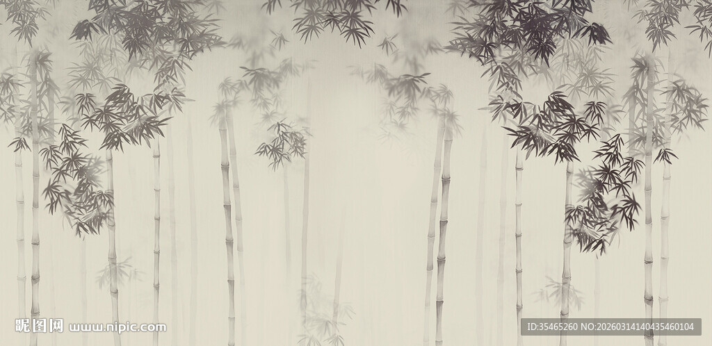 水墨竹子