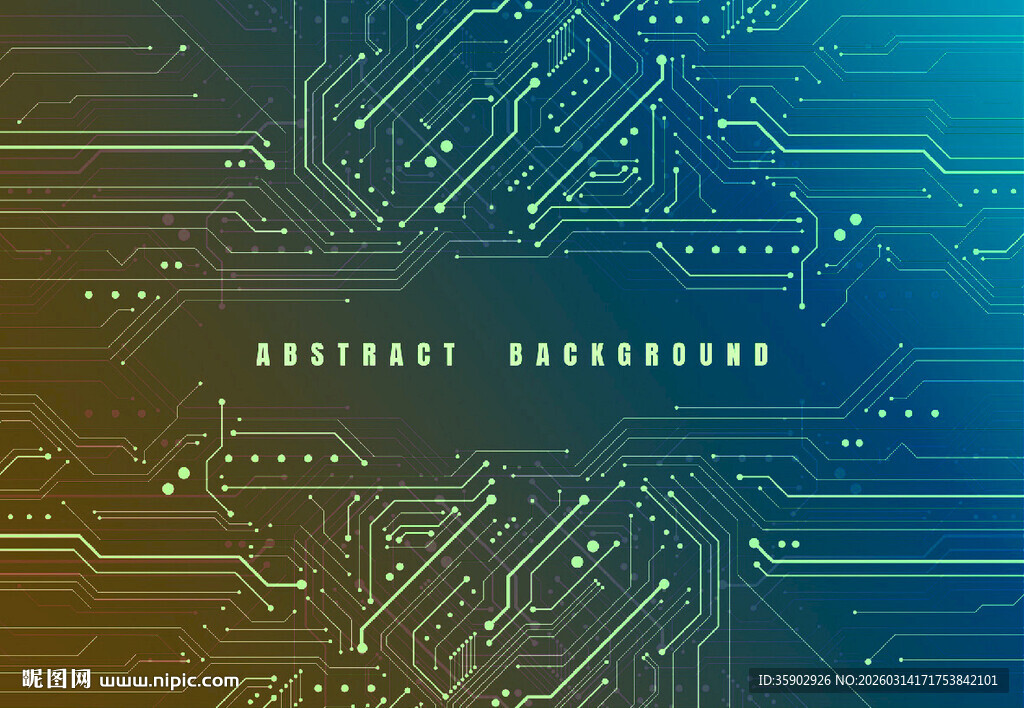 科技感电路板背景图