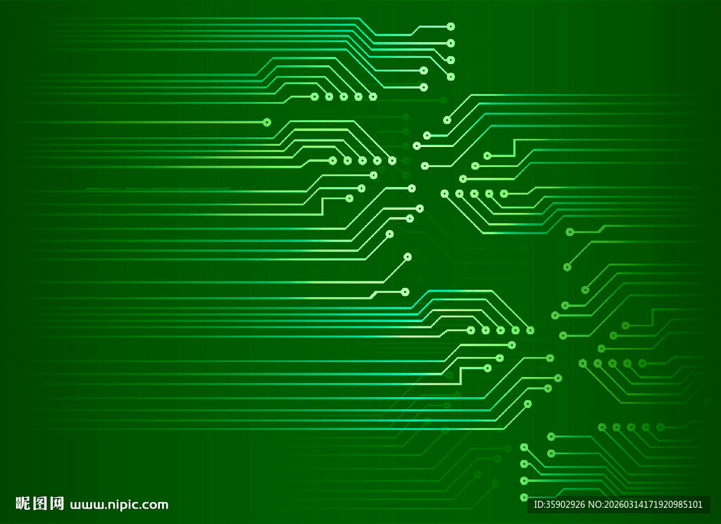 绿色电路板背景图案