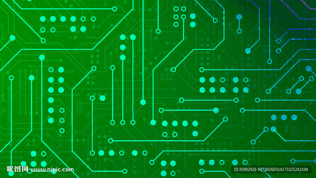 绿色电路板科技感满满