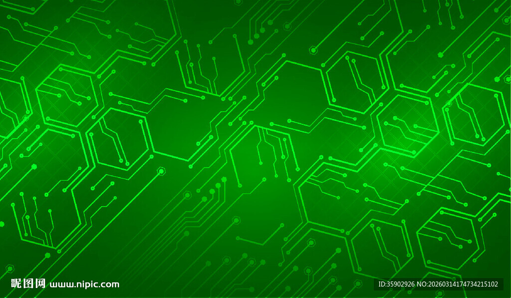 绿色抽象线条纹理背景图