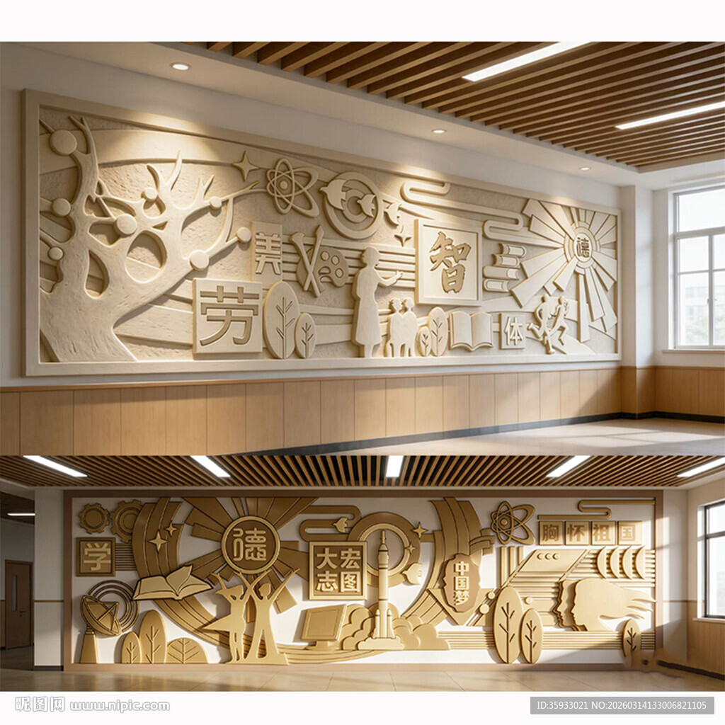 校园浮雕文化墙