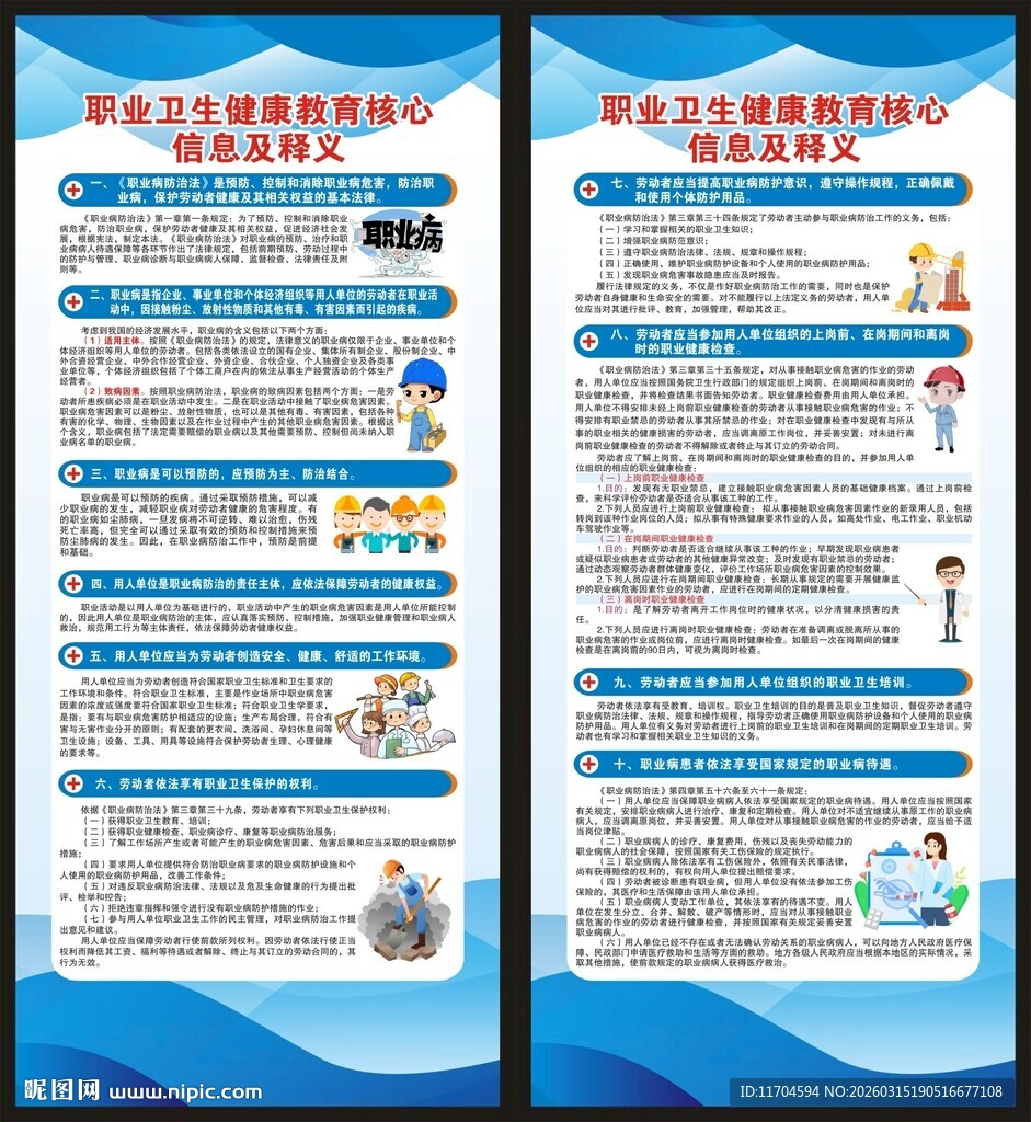 职业病防治法宣传周展架