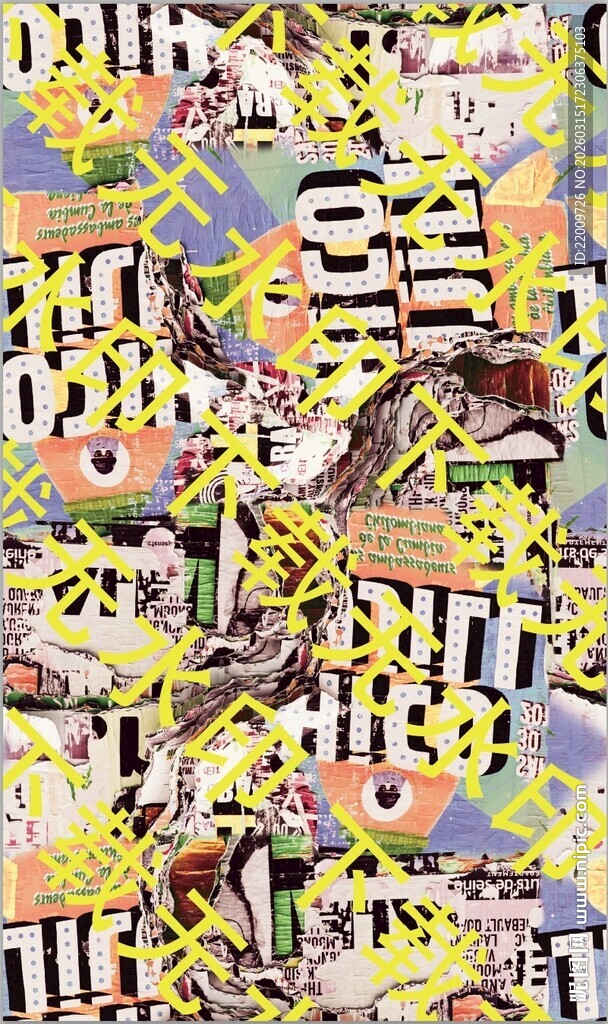 多彩猫咪图案无缝背景