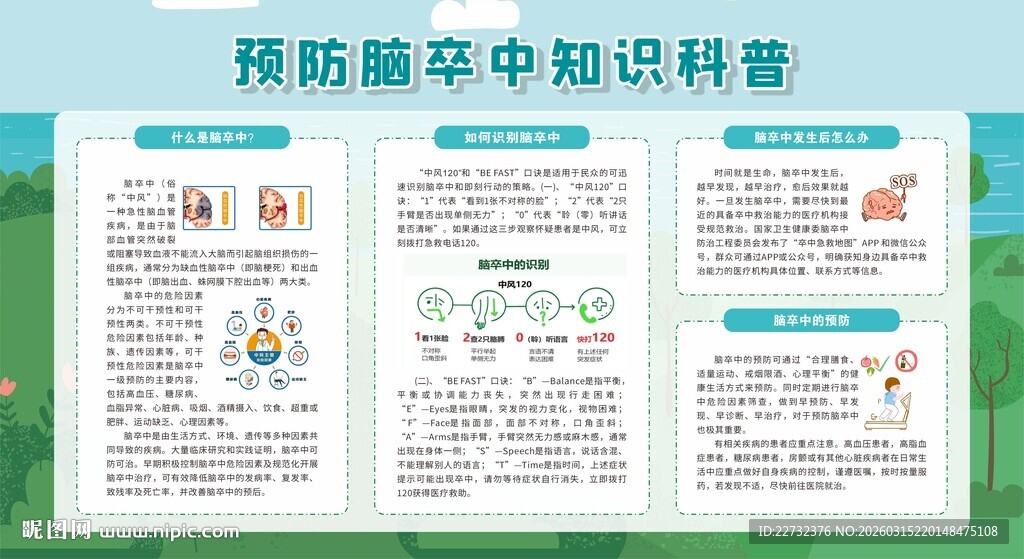预防脑卒中知识科普