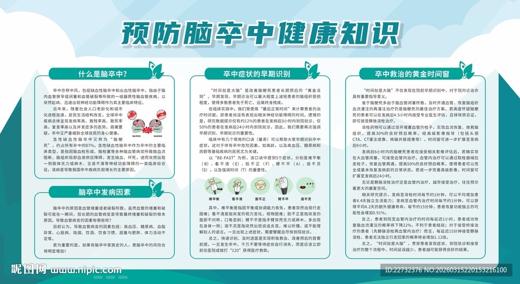 预防脑卒中健康知识