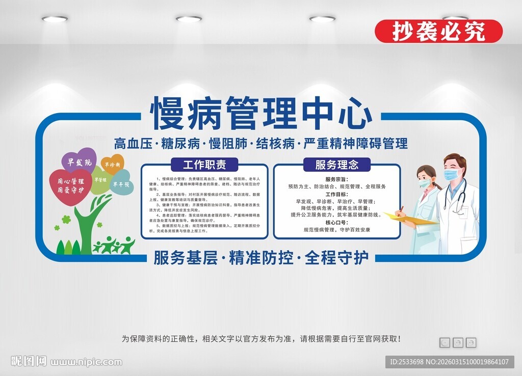 慢病管理中心文化墙