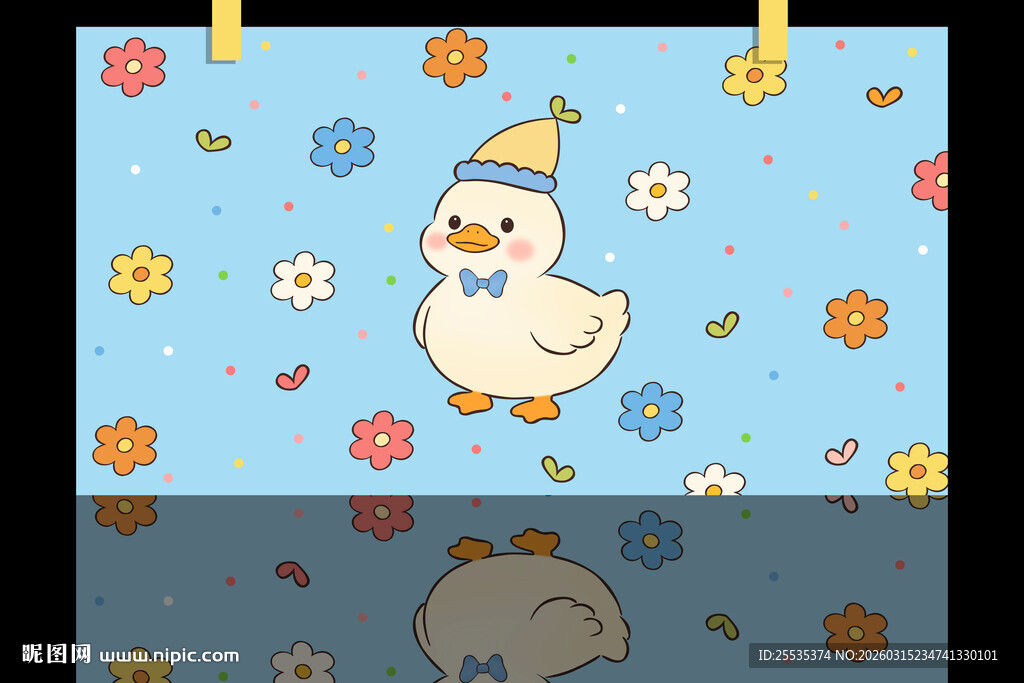 可爱小鸭子桌面背景