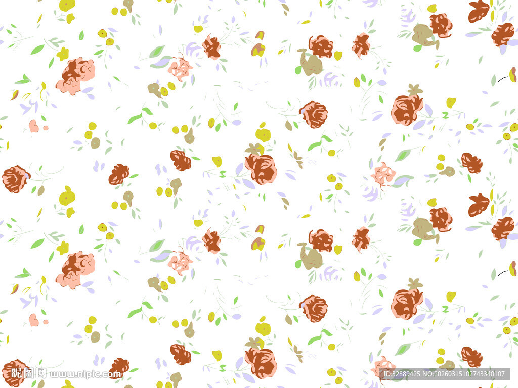 花卉图案背景纹理