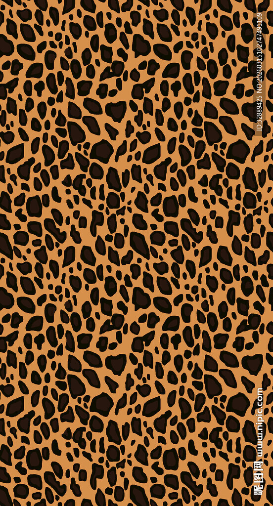 豹纹图案纹理背景图