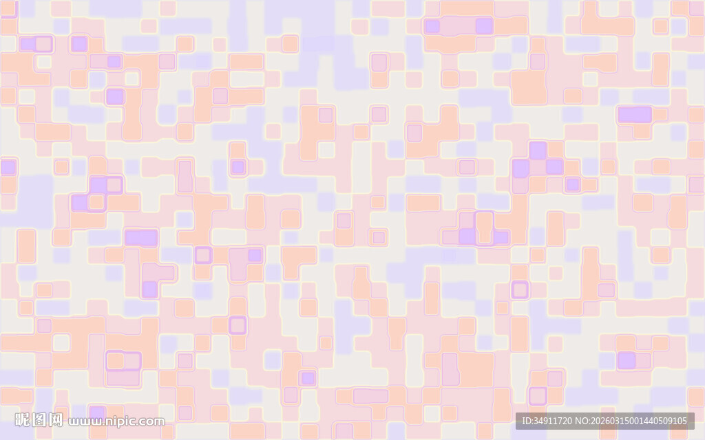 柔和渐变彩色马赛克背景