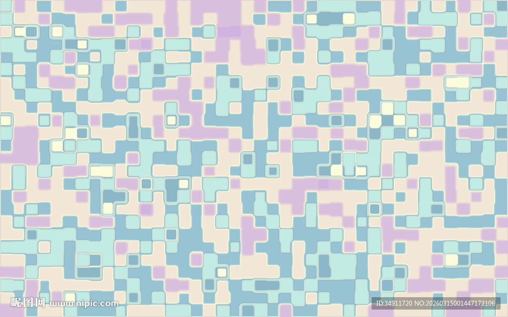 梦幻多彩像素背景图案