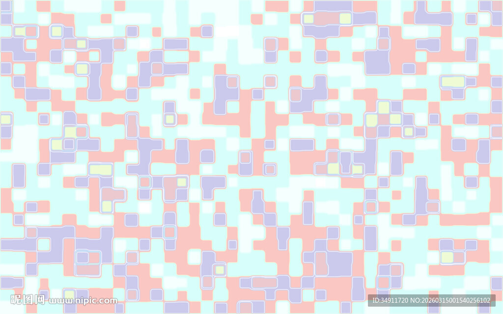 像素风格多彩图案背景