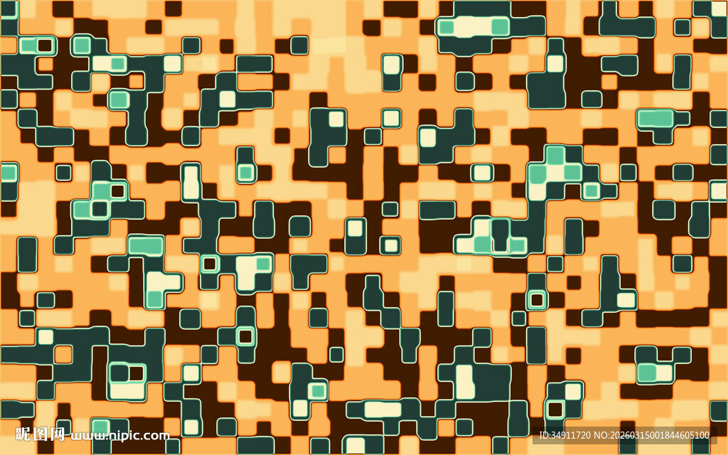 像素风格多彩图案背景